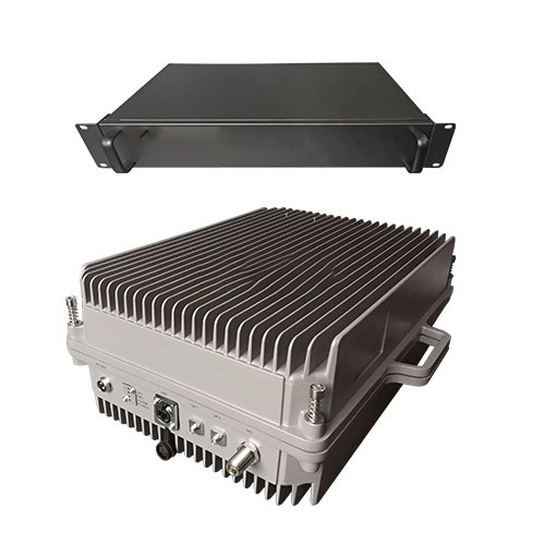  岗巴TETRA800数字警用集群数字光纤直放站远近端机